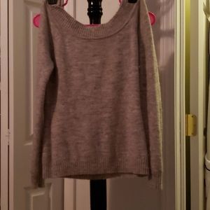 Off shoulder gray sweater